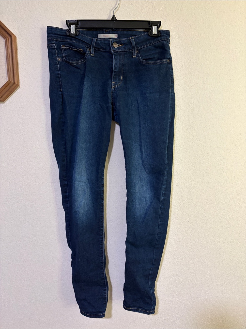 Levi's Women's Skinny Jeans in Dark Blue Wash
